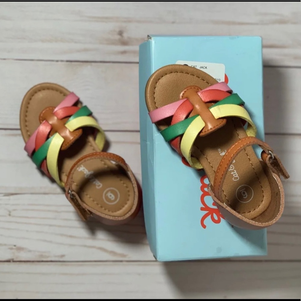❤️❤️❤️Cat & Jack Baby Girls Multicolor Sandals